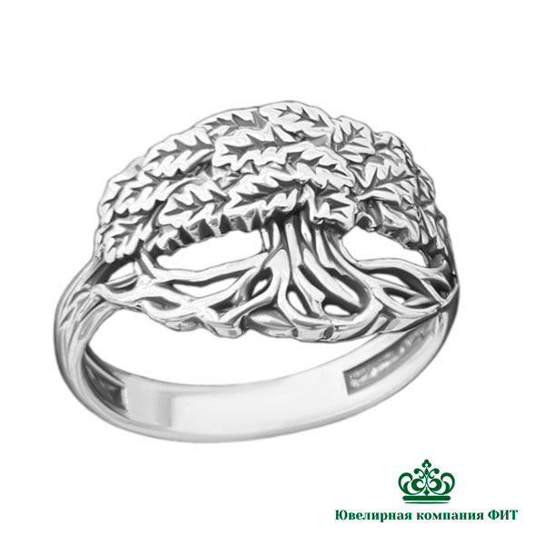 Серебряное кольцо Древо Жизни