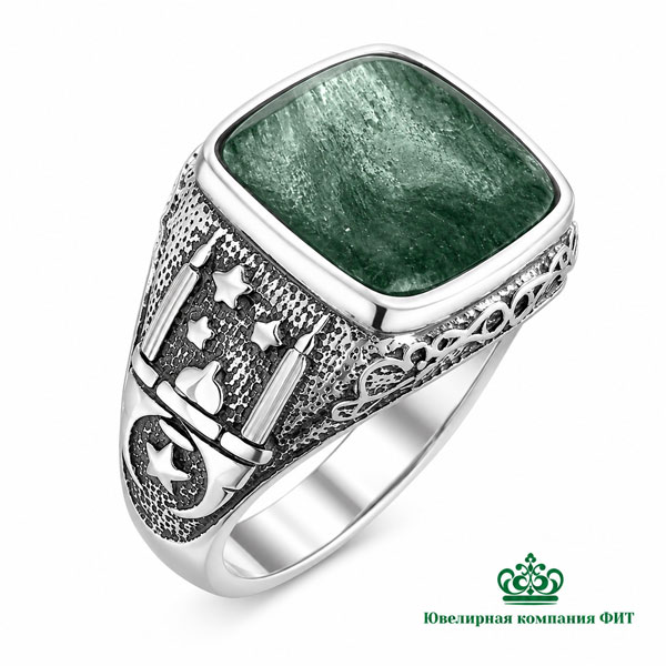 Серебряная печатка Мечеть 