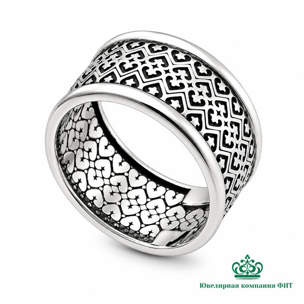 Серебряное кольцо Славянское