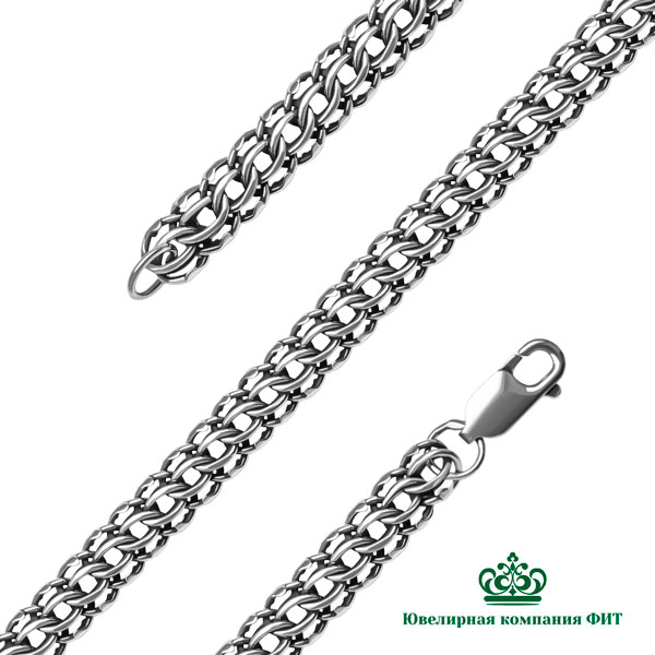 Серебряная цепь Фараон 30