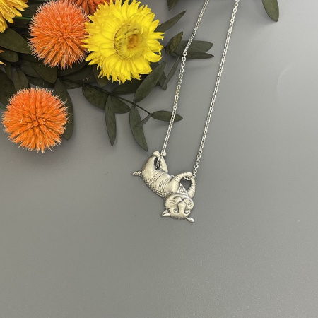 Серебряный кулон кот Баюн