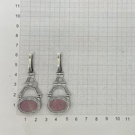 Серебряные серьги Париж