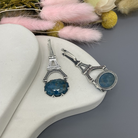 Серебряные серьги Париж