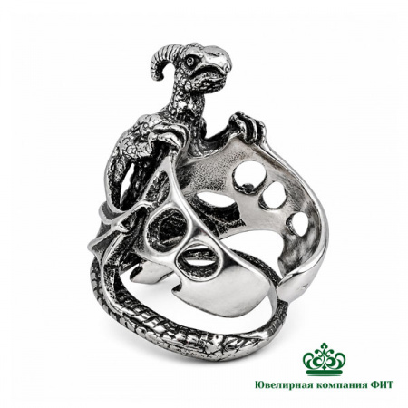 Серебряное кольцо Драконище