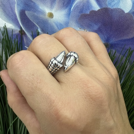 Серебряное Кольцо Коготь