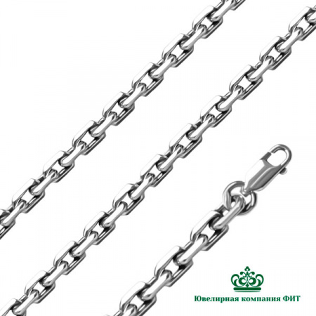 Серебряная цепь Якорь 60