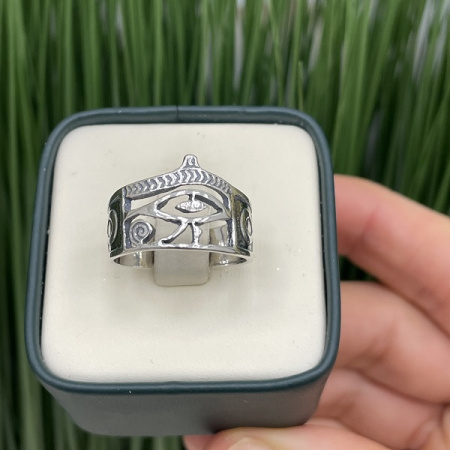 Серебряное кольцо  Анх