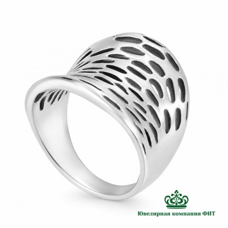 Серебряное кольцо Сетка