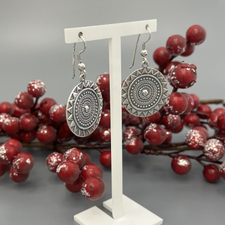 Серебряные серьги Славянские