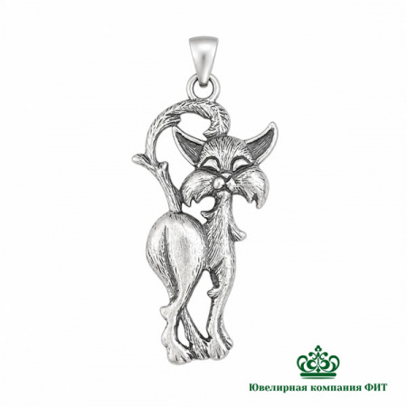 Серебряный кулон Кошка Матильда