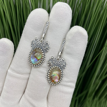 Серебряные серьги Бабочки