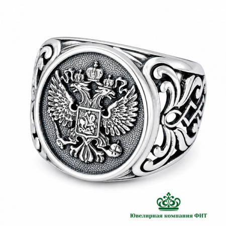 Серебряная печатка Герб