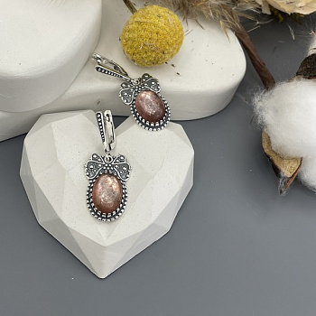 Серебряные серьги Бабочки