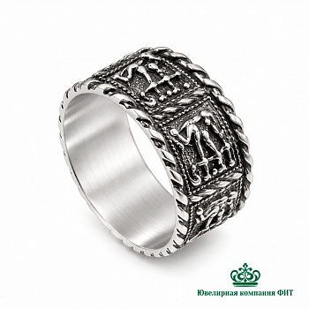 Серебряное кольцо Жар птица