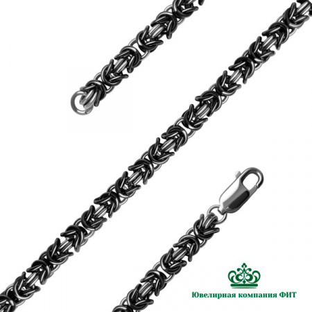 Серебряная цепь Королевская Роза