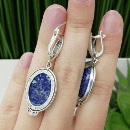 Серебряные серьги Венеция
