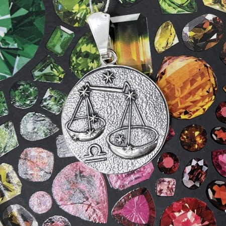 Серебряный кулон Знак зодиака Весы