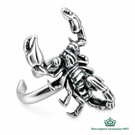 Серебряное кольцо Скорпион