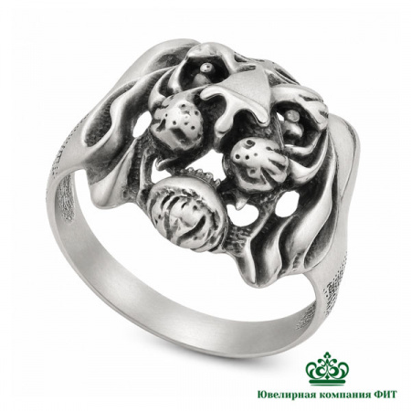 Серебряное кольцо Тигр
