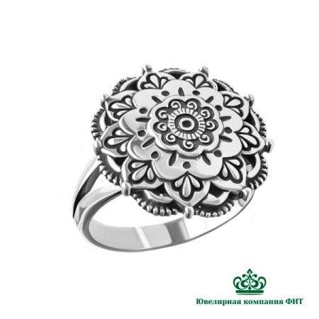 Серебряное кольцо Астра